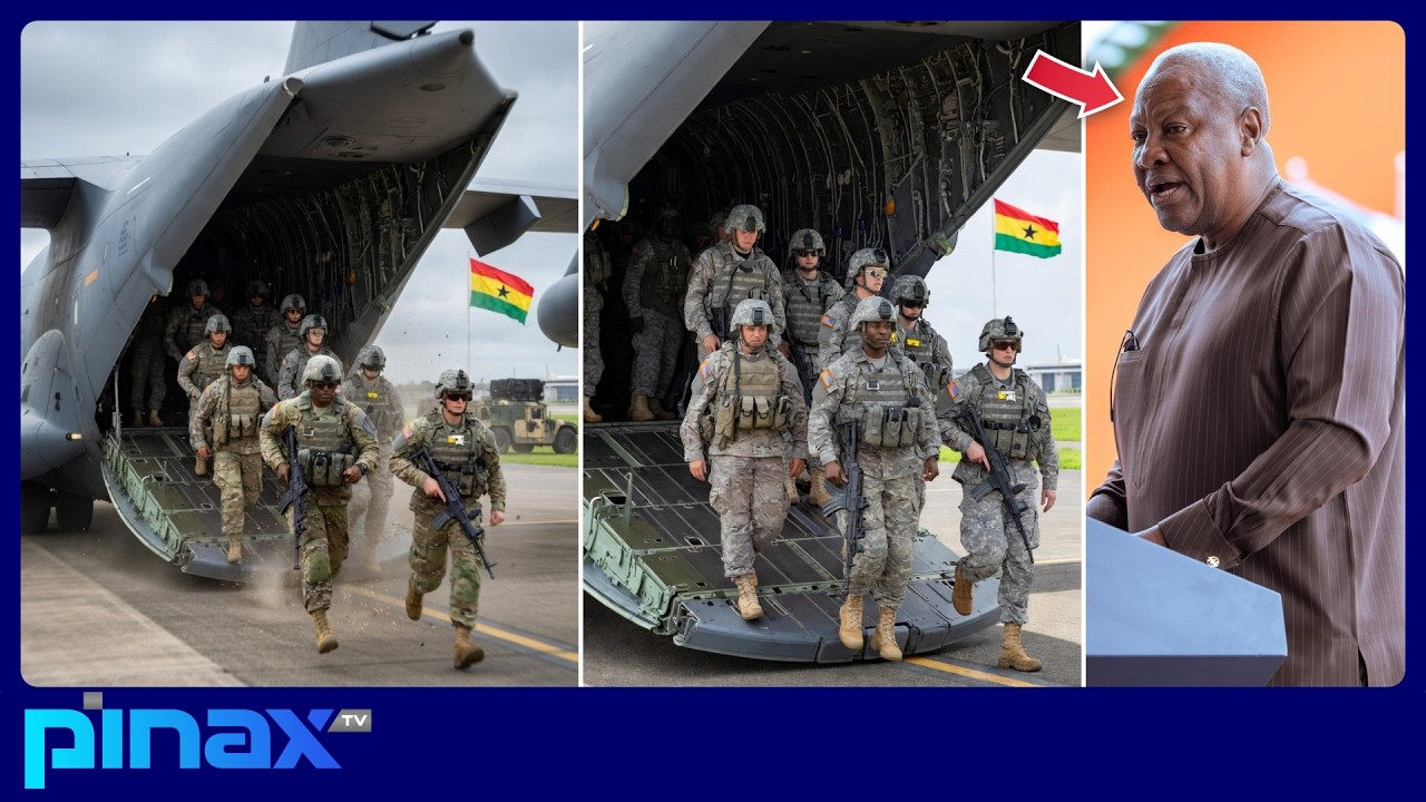 🚨BREAK: U.S. MILITARY LAND&rsquo; IN GHANA &mdash; TENSION at FLAGSTAFF HOUSE as Mahama Faces Them. FULL DETAILS