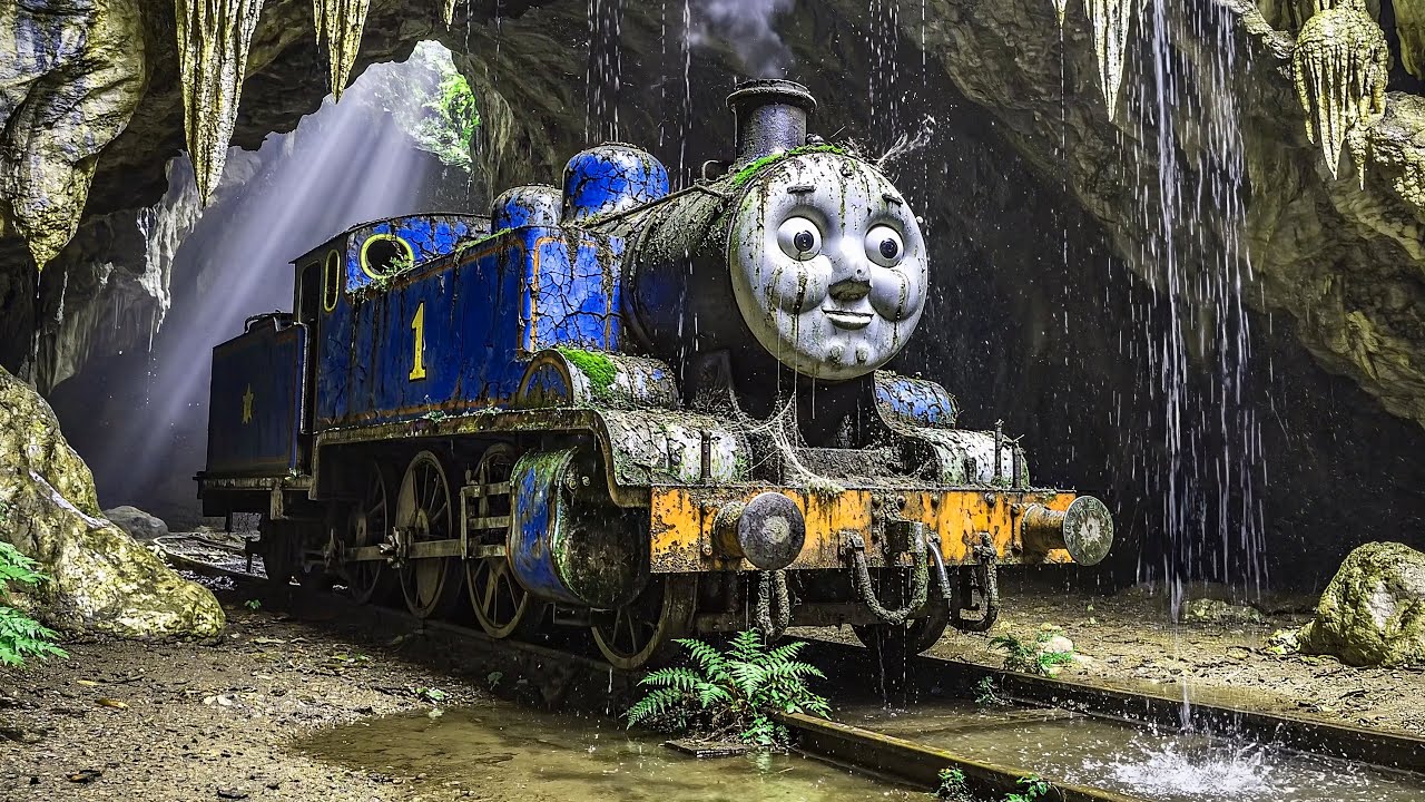 Tank Engine Forgotten since 1960s in Deep Cave  ASMR Restoration