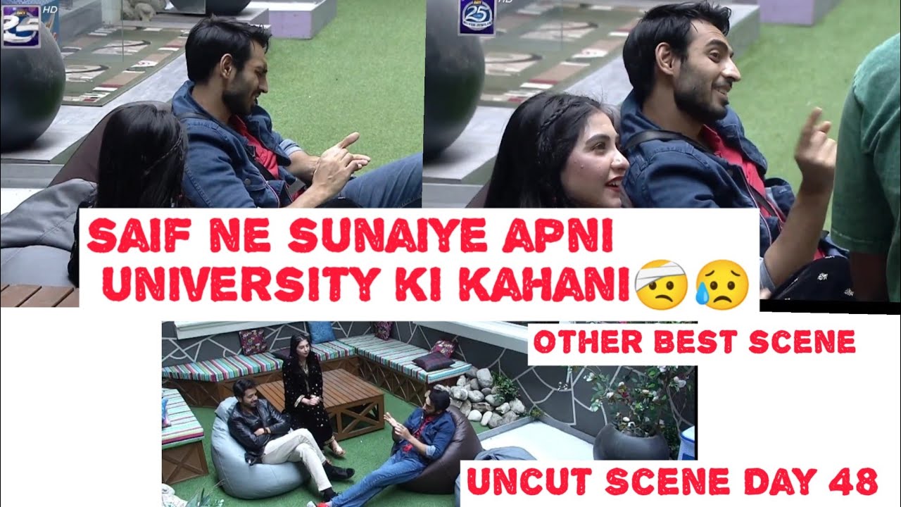 |Uncut Scene Day 48| Saif ne sunaiye apni University ki kahani🤕😥🙂All member Best Scene 🥰😂🤕