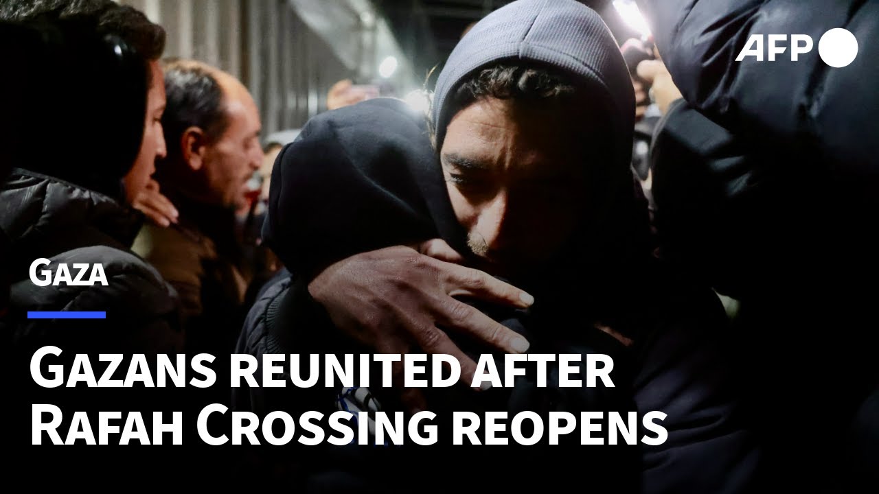 Gazans reunite with loved ones after partial reopening of Rafah crossing | AFP