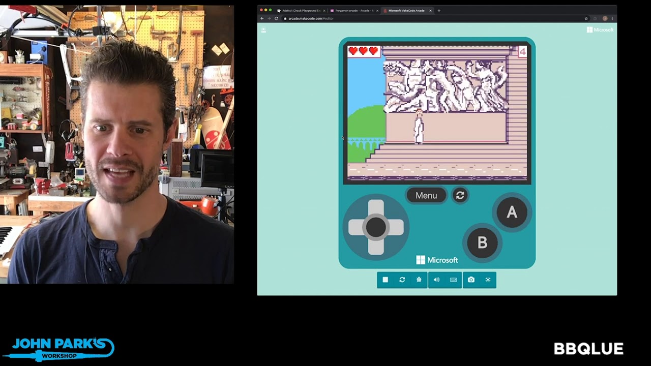 MakeCode Arcade Game of the Week: Pergamon Arcade @adafruit @johnedgarpark #adafruit @MSMakeCode