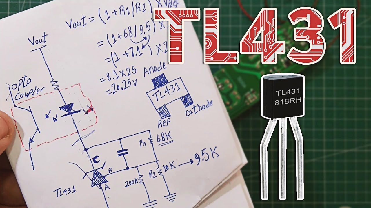 TL431  تغيير الجهد و شرح نظري و عملي لـ