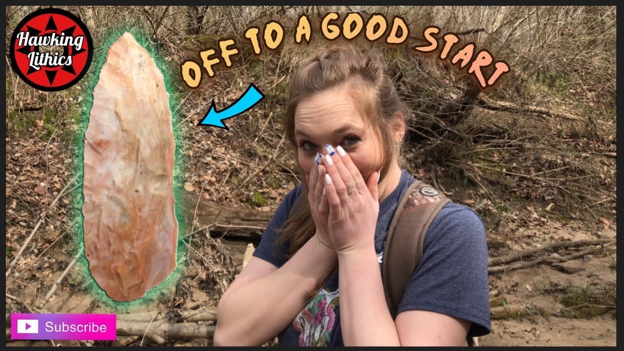 Off to a good start #94 Hawking Lithics arrowhead hunting