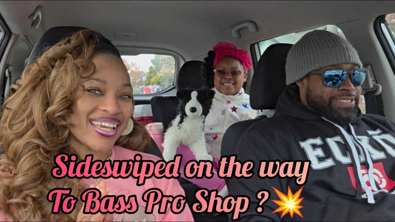 Did we get hit by a reckless driver on our way to Bass Pro Shop ?🙂‍↕️#camping #outdoors