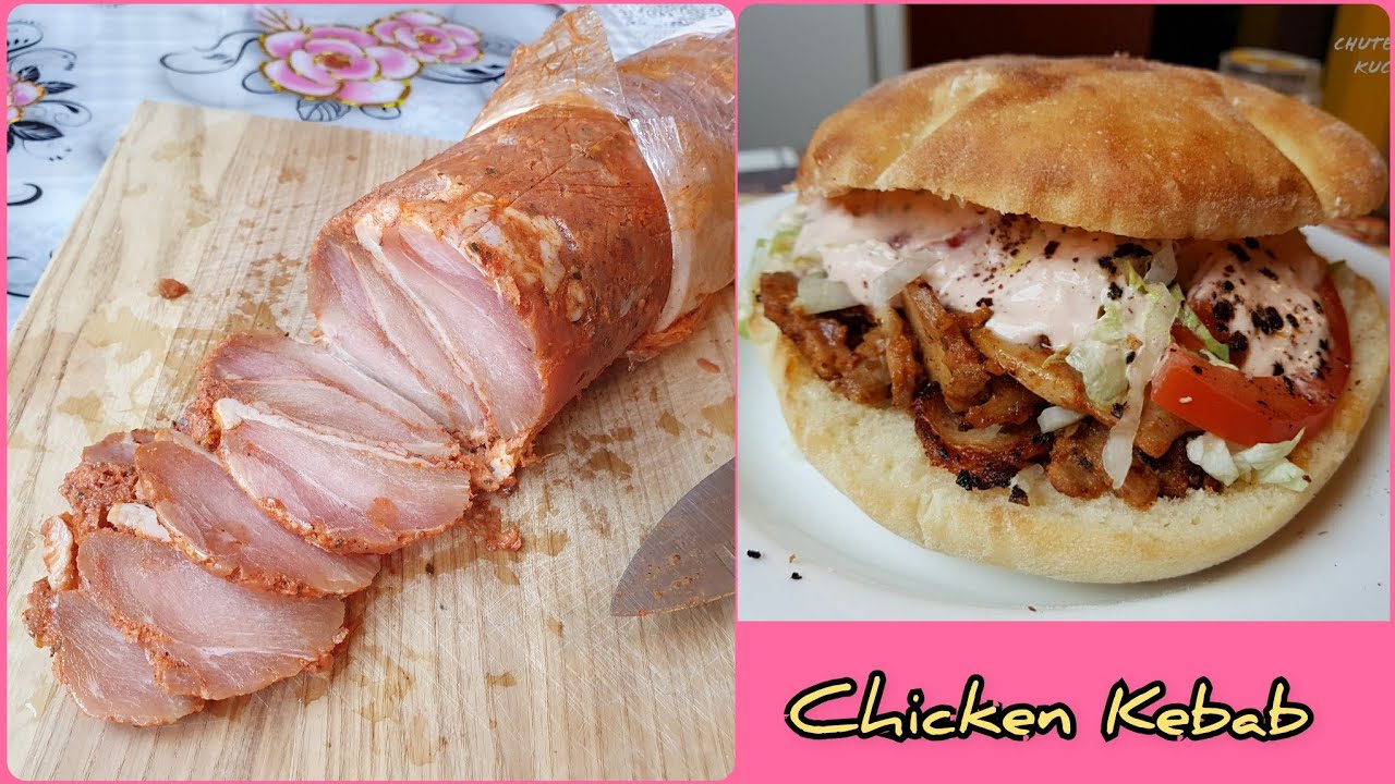 DOMÁCI KURACÍ KEBAB 🍗🥰 / HOMEMADE CHICKEN KEBAB 😉💯 /CESMINAZ #kebab #chickenrecipe #döner #chicken