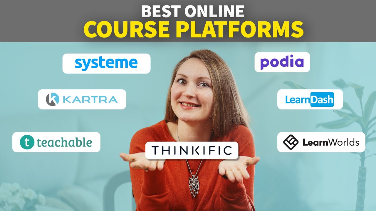 7 Best ONLINE COURSE PLATFORMS 2024 (Teachable vs. Thinkific vs. Kartra, Podia, Learnworlds)