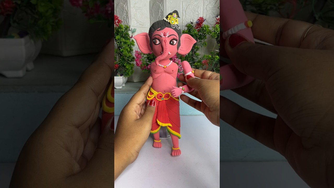 DIY Clay Bal Ganesha idol #shorts