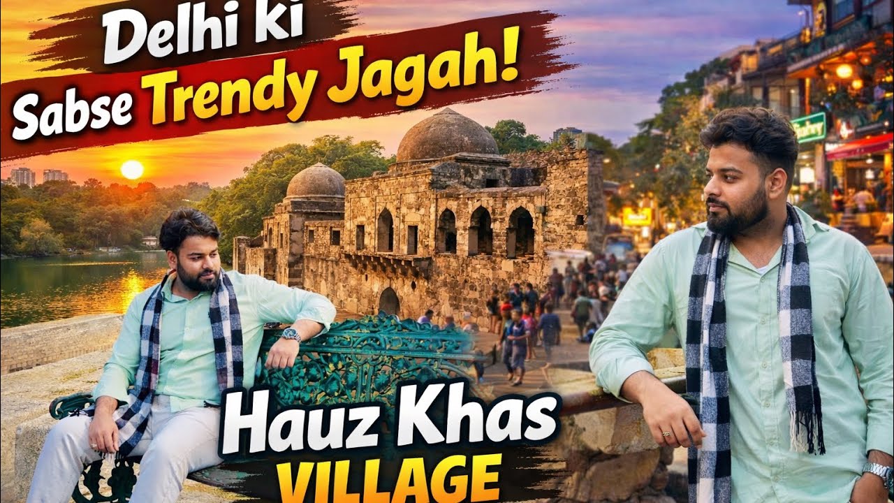 “Hauz Khas Village Delhi 😍 | Fort, Cafes & Full Vibes | Full Vlog”