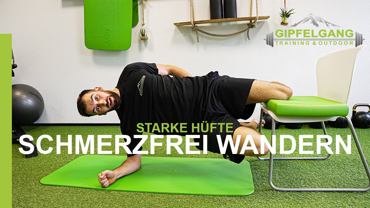 4 Übungen für starke Hüften | Schmerzfrei Wandern | Gipfelgang Training & Outdoor