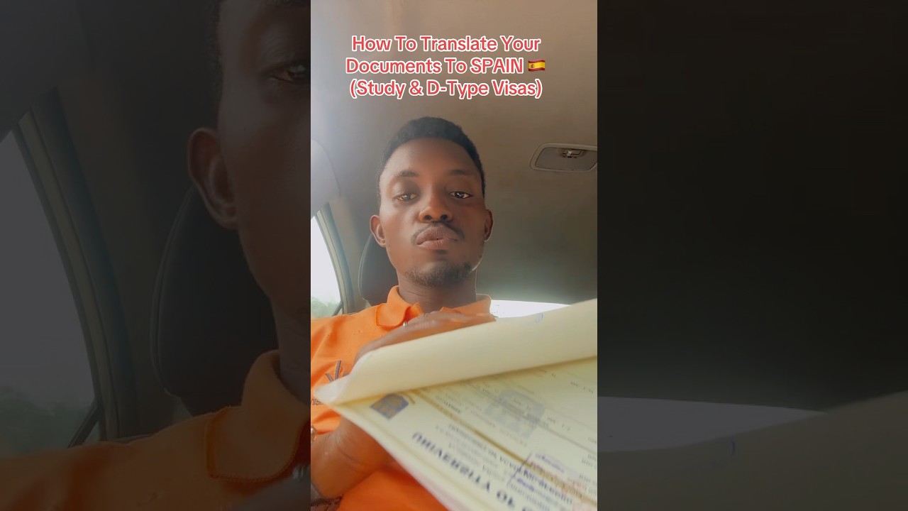 How To TRANSLATE Your Documents Into Spanish 🇪🇸 From Ghana ~ Africa | Visa & Immigration | #shorts
