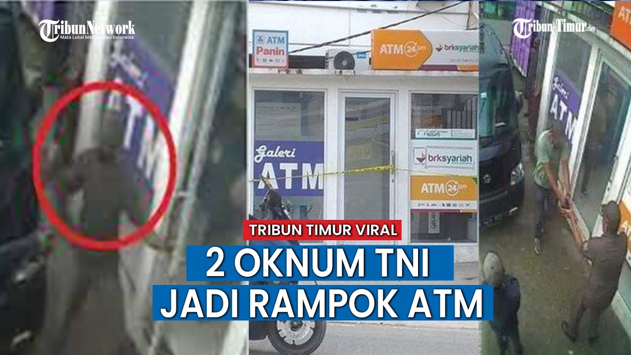 5 Orang Terlibat dalam Perampokan ATM di Pekanbaru 2 Diantaranya Adalah Oknum TNI