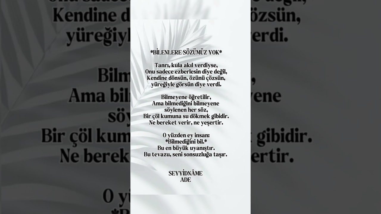 Bilmediğini bilmek mi? Bildiğini zannetmek mi hangisi, bilen kim?