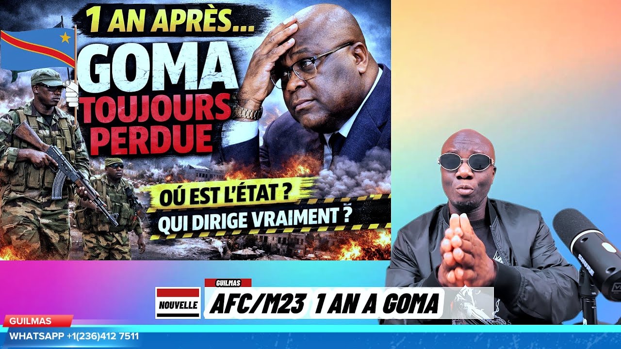 AFC/M23 CONTROLE GOMA, 1 AN D'HUMILIATION DE TSHISEKEDI
