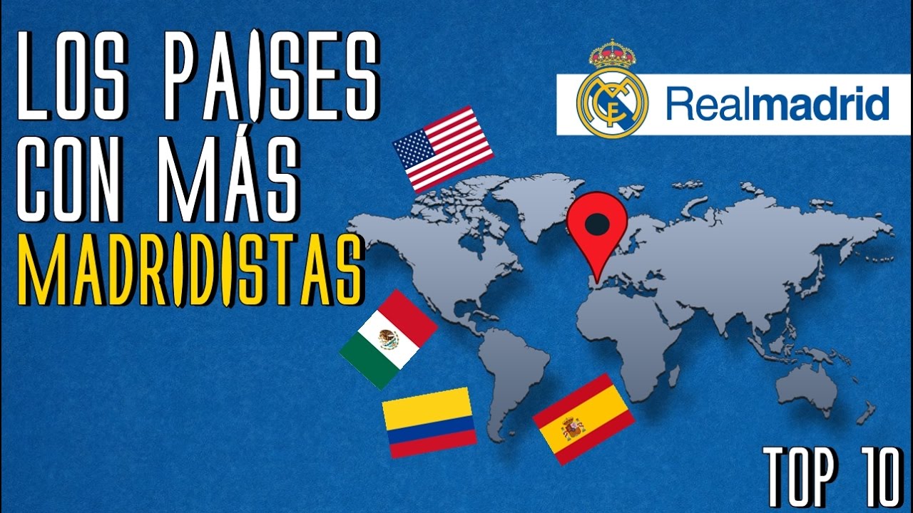 LOS PAISES CON MÁS AFICIONADOS DEL REAL MADRID | VlogMadridista