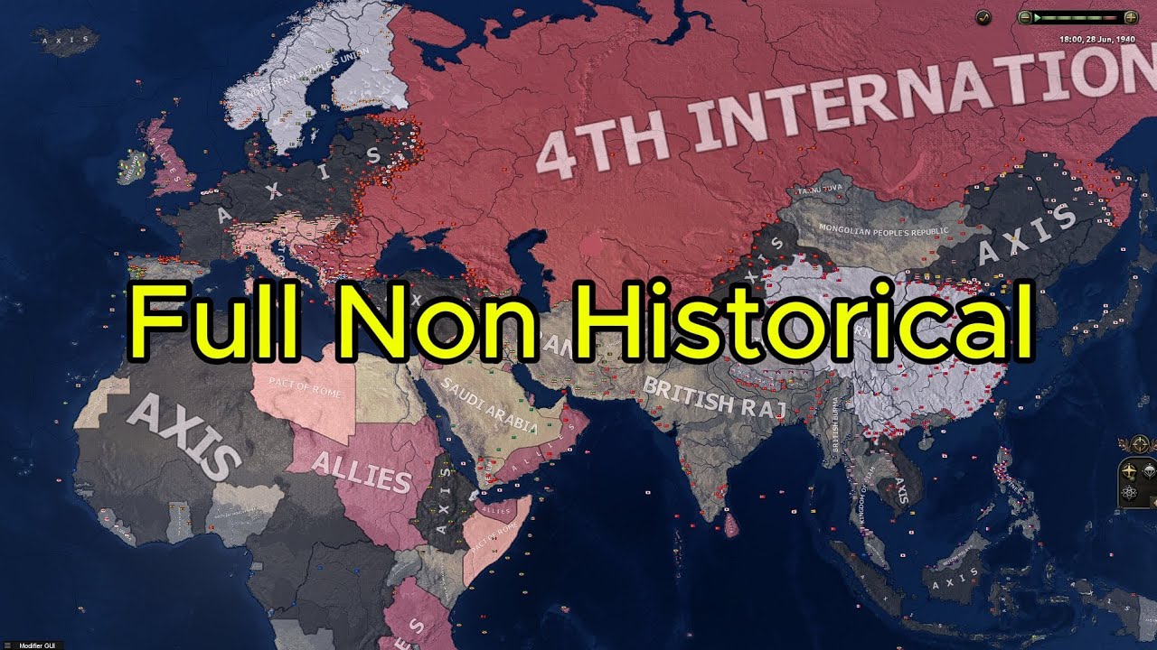 What if you leave Hoi4 on non historical - timelapse