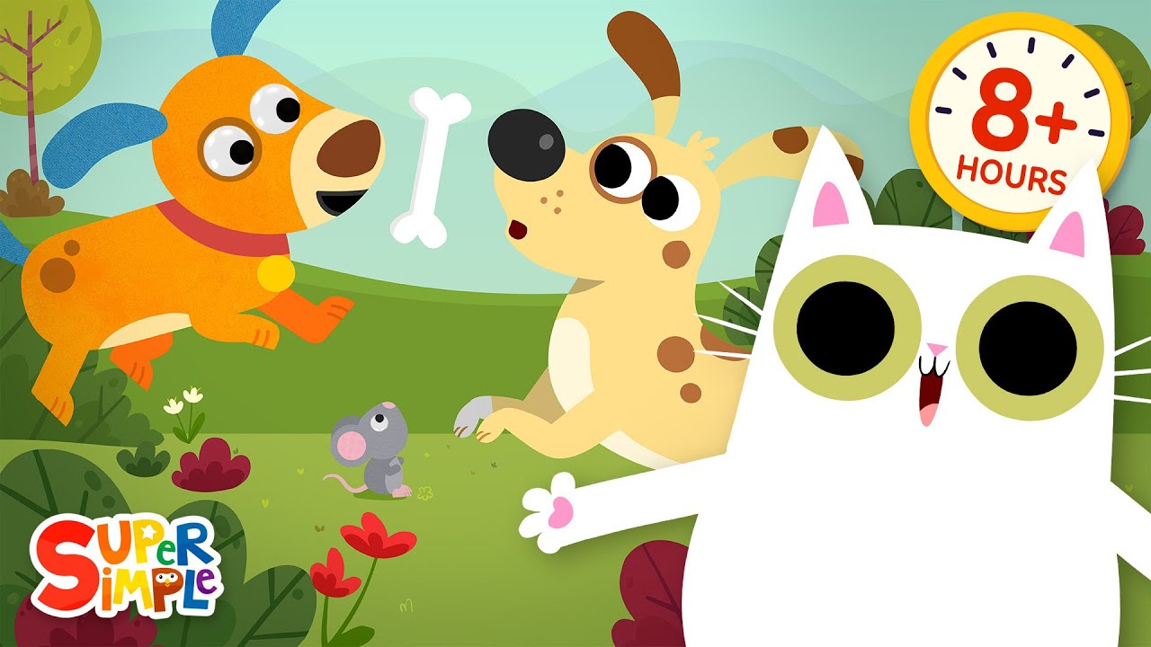 All-Day Pet Songs for Toddlers 🐶🐱 | Cats & Dogs | Super Simple Live