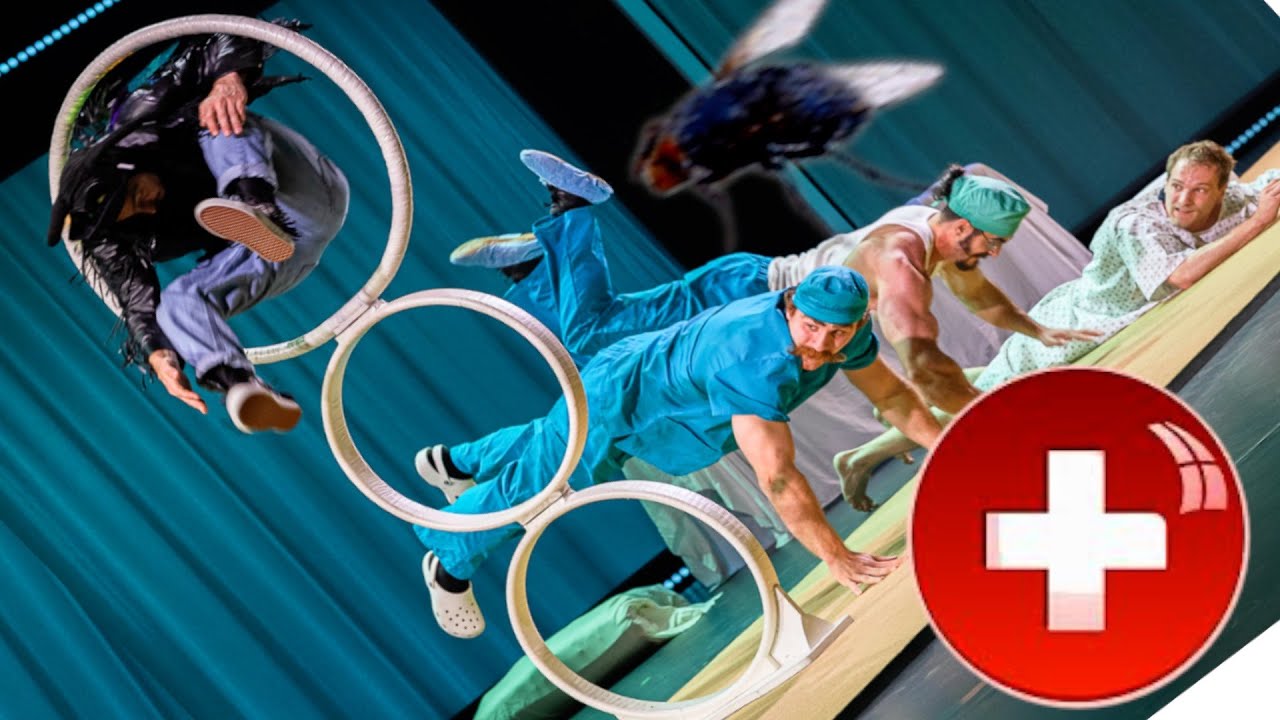 Crazy Circus Act - A Fly interrupts a Surgery - HOOPS Désolé - Hoop Diving