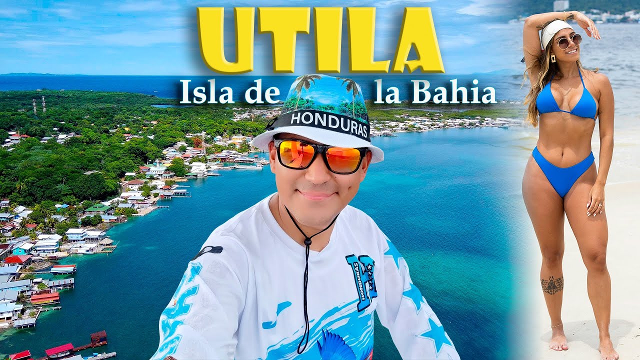Utila, islas de la bahía honduras, La MEJOR  playa de UTILA, 