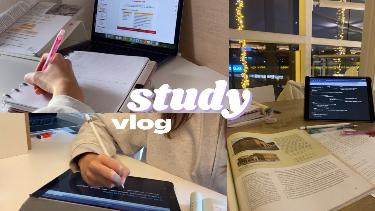 study vlog  💻 productive study days, studying at the mall, reading, iPad note-taking