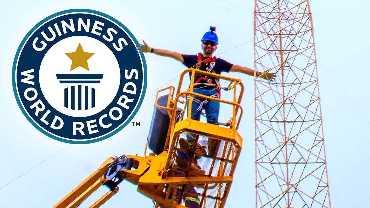 Building The Largest Popsicle Stick Tower with Manual do Mundo - Guinness World Records