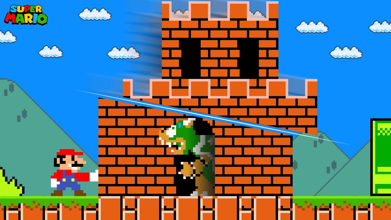 When Mario Touches, Everything Gets Split in Two...