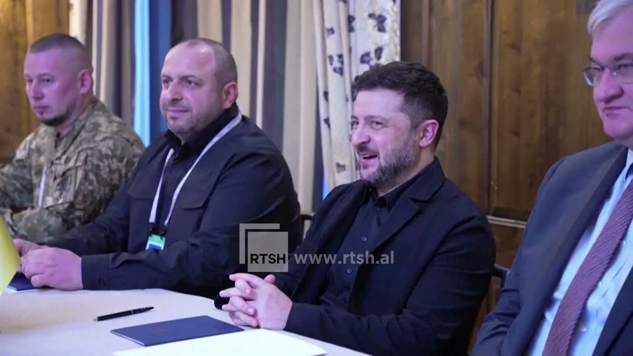 Takim Rubio-Zelensky në Mynih, sekretari tha se po kërkojnë zgjidhje për t’i dhënë fund luftës