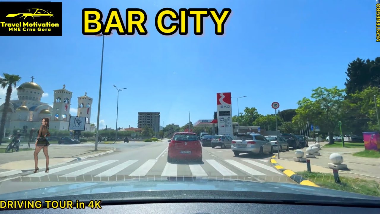 BAR vožnja kroz Centar Grada u Maju 2024 - BAR City [Driving Tour in 4K] MNE Crna Gora