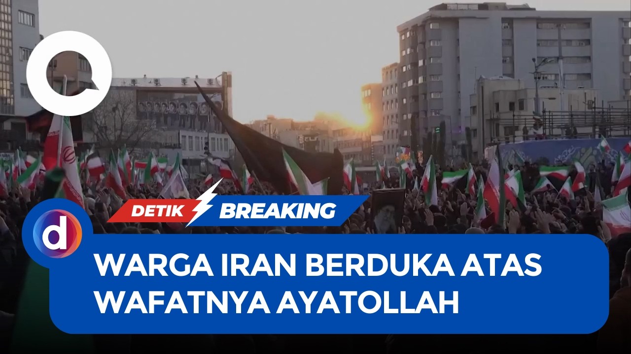 Suasana Haru di Teheran: Warga Iran Turun ke Jalan Berduka Atas Kematian Ayatollah