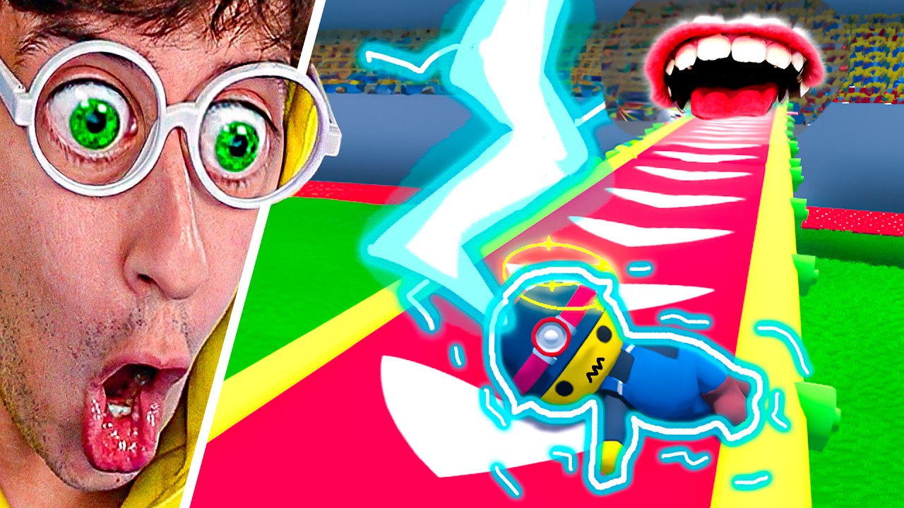 EXAMEN de PARKOUR con TRUENOS ⚡🚨!! (99% imposible 😭) - Wobbly Life #262