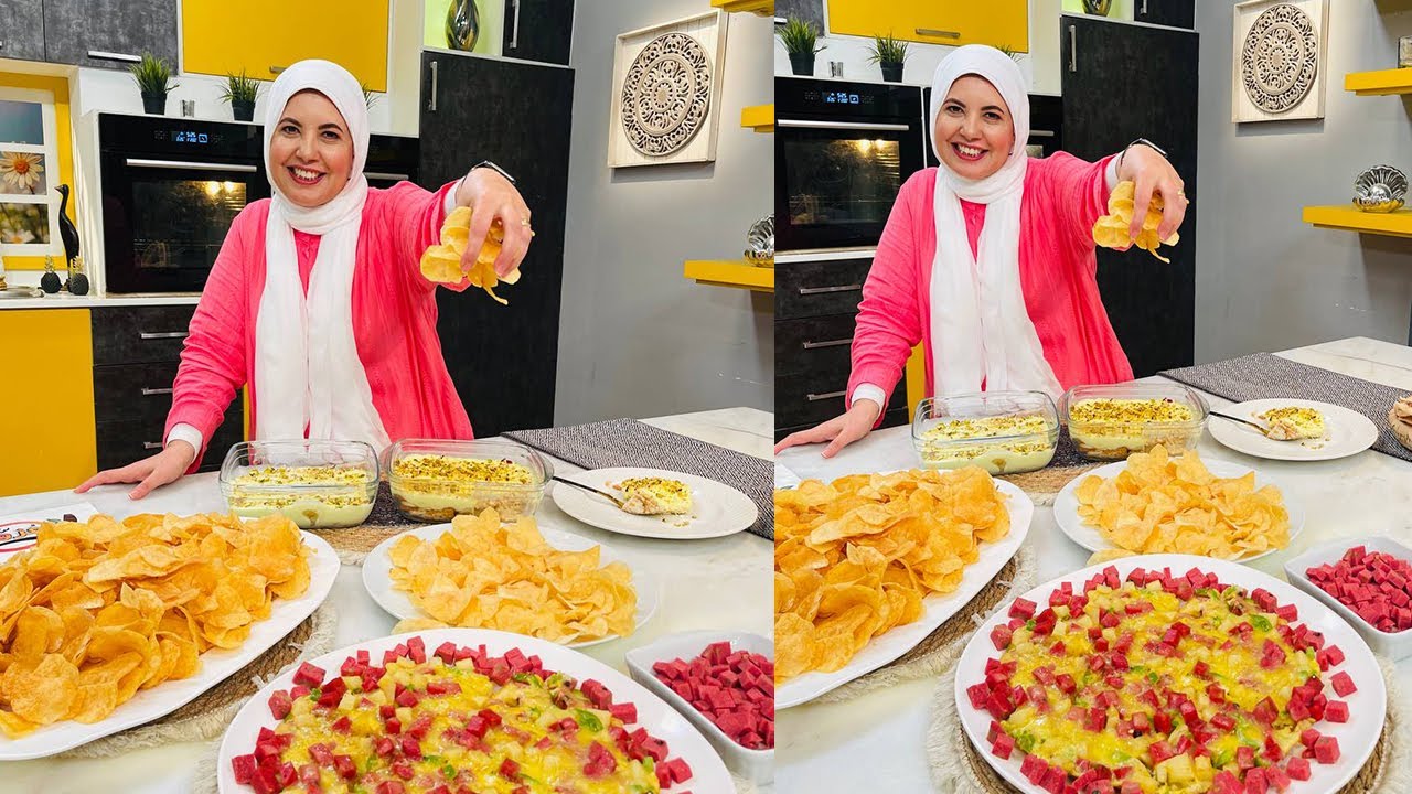 العزومة مع الشيف فاطمة أبو حاتي | طاسة البيض باللانشون - البطاطس المقرمشة - حلى الكاسترد بالموز