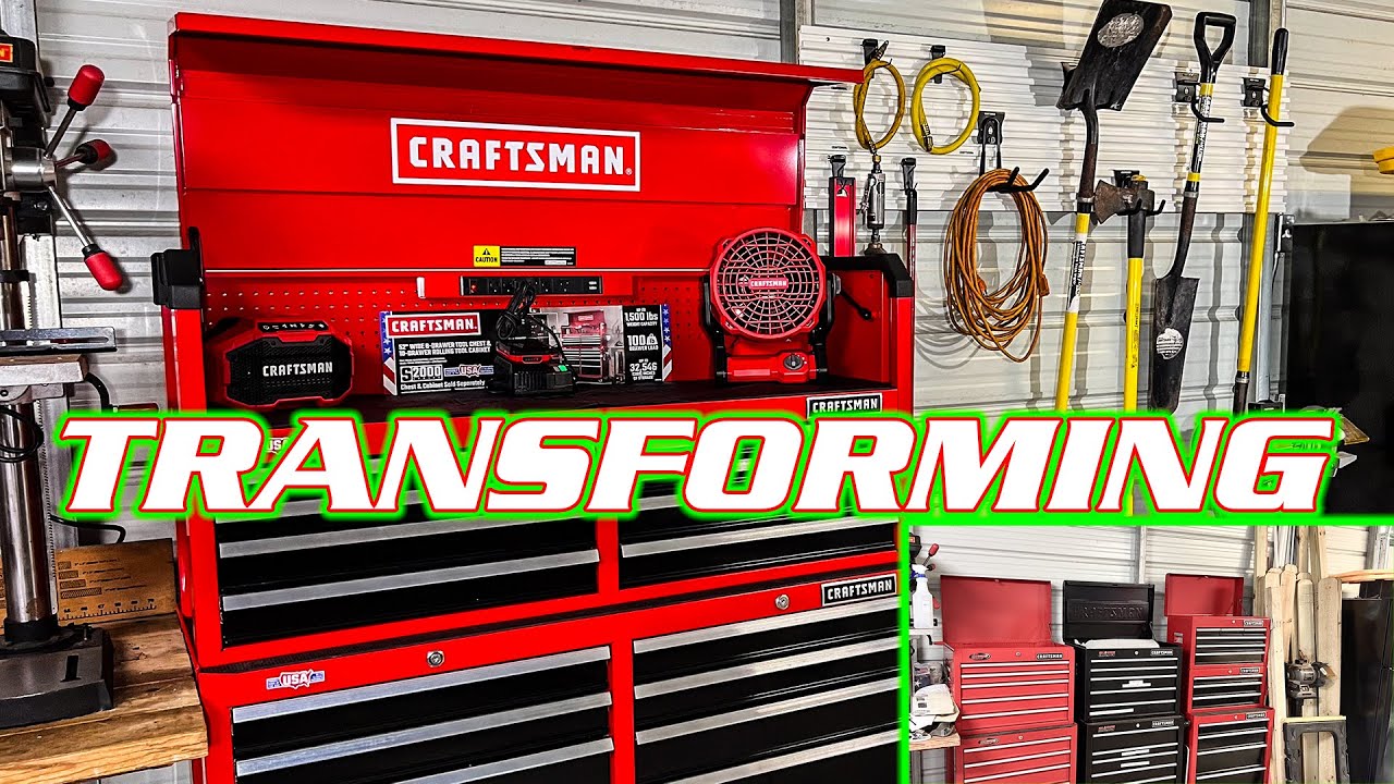 Ящик для инструментов на колёсах Craftsman S2000 и система организации и хранения VersaTrack
