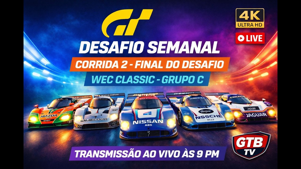 🔴 LIVE  CORRIDA 2  - WEC CLASSIC GRUPO C - DESAFIO SEMANAL | GT BROTHERS BR 🔴