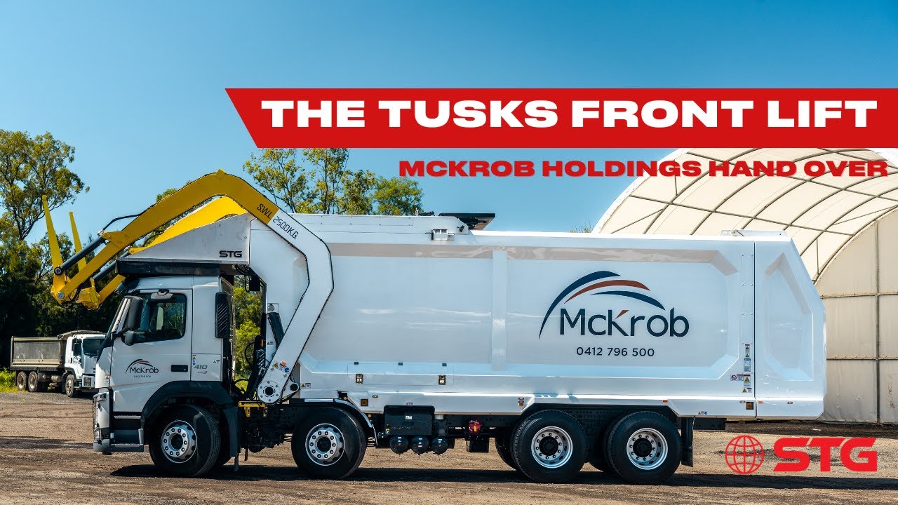 STG Front Loader Truck Handover to McKrob Holdings | A Partnership of Performance and Excellence