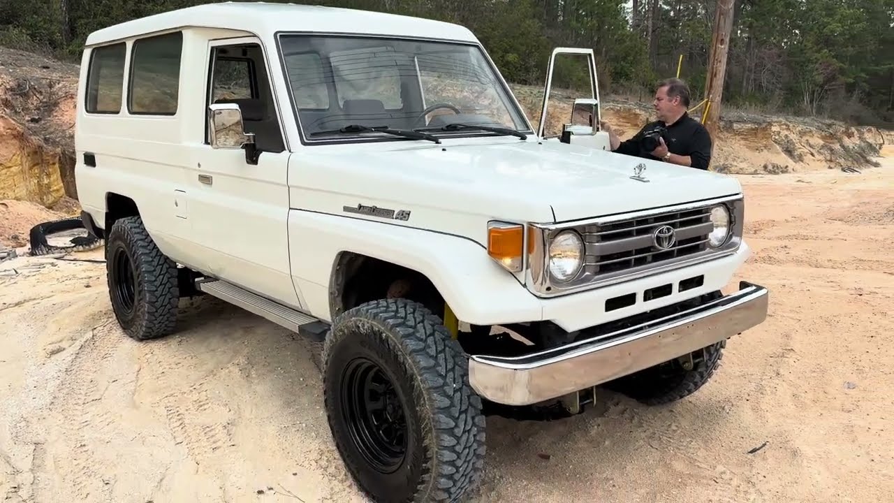 1993 Toyota Land Cruiser FZJ75 Bush Taxi Troopy Dobinsons Lift Kit For Sale Dry Climate Car Cave