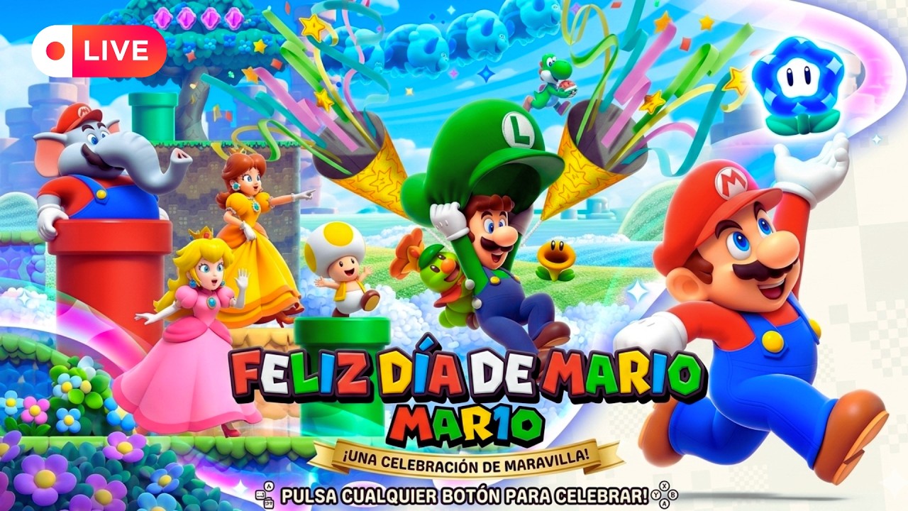 🔴MAR10 Day en Vivo 🍄 | Celebrando el Día de Mario jugando Super Mario Bros Wonder