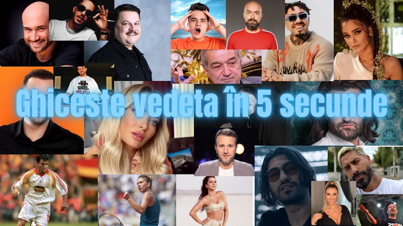 Ghicește vedeta din România în 5 secunde - Quiz Romania