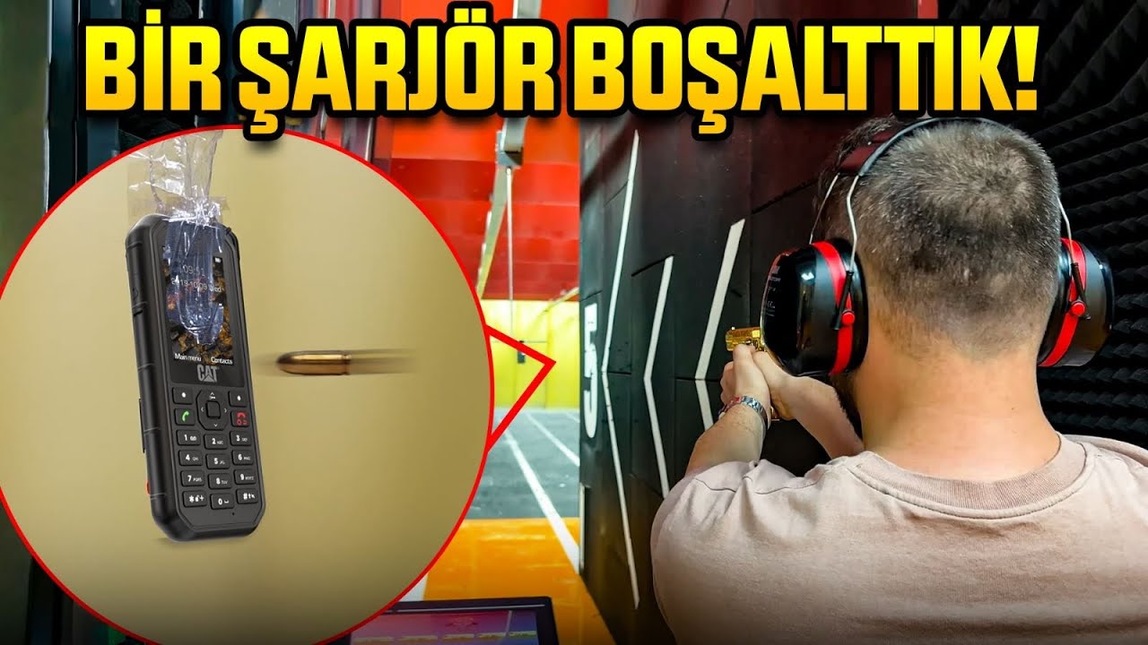 TELEFONA MERMİ YAĞDIRDIK! En sağlam telefon,  ne kadar sağlam?