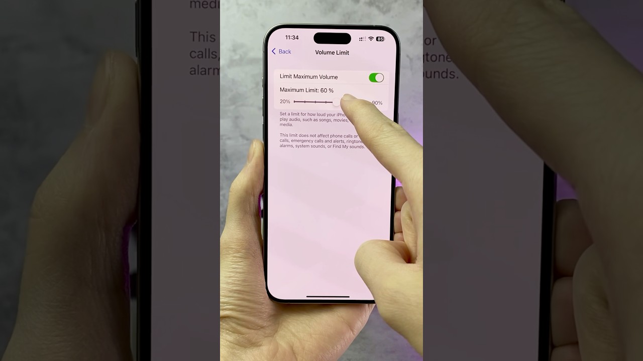 How to LIMIT maximum VOLUME on iPhone #apple #iPhone #tips #tricks #technology
