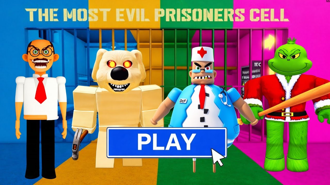 ESCAPE SCHOOL VS EVIL DOG VS EVIL DOCTOR VS GRINCH? OBBY Full Gameplay #roblox 