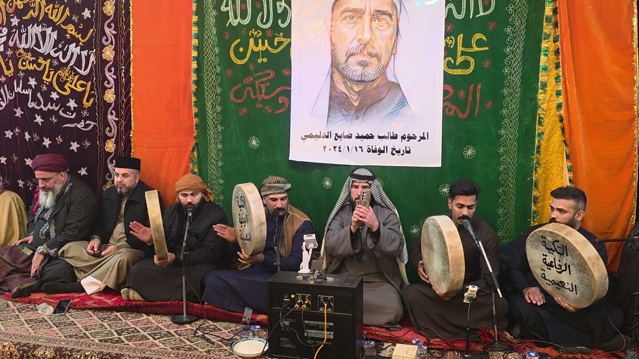 المداح عباس العزامي والمدّاح محمد الغانمي 