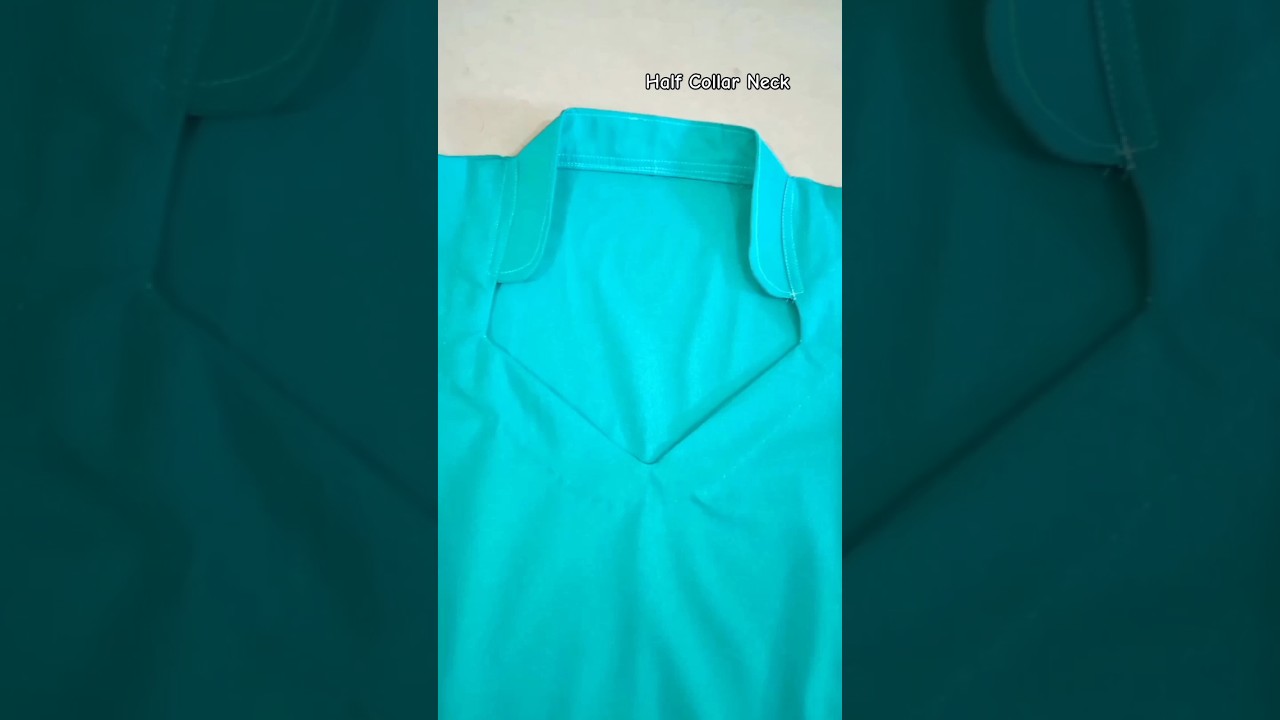 Half Collar Neck cutting and stitching #viral #collar