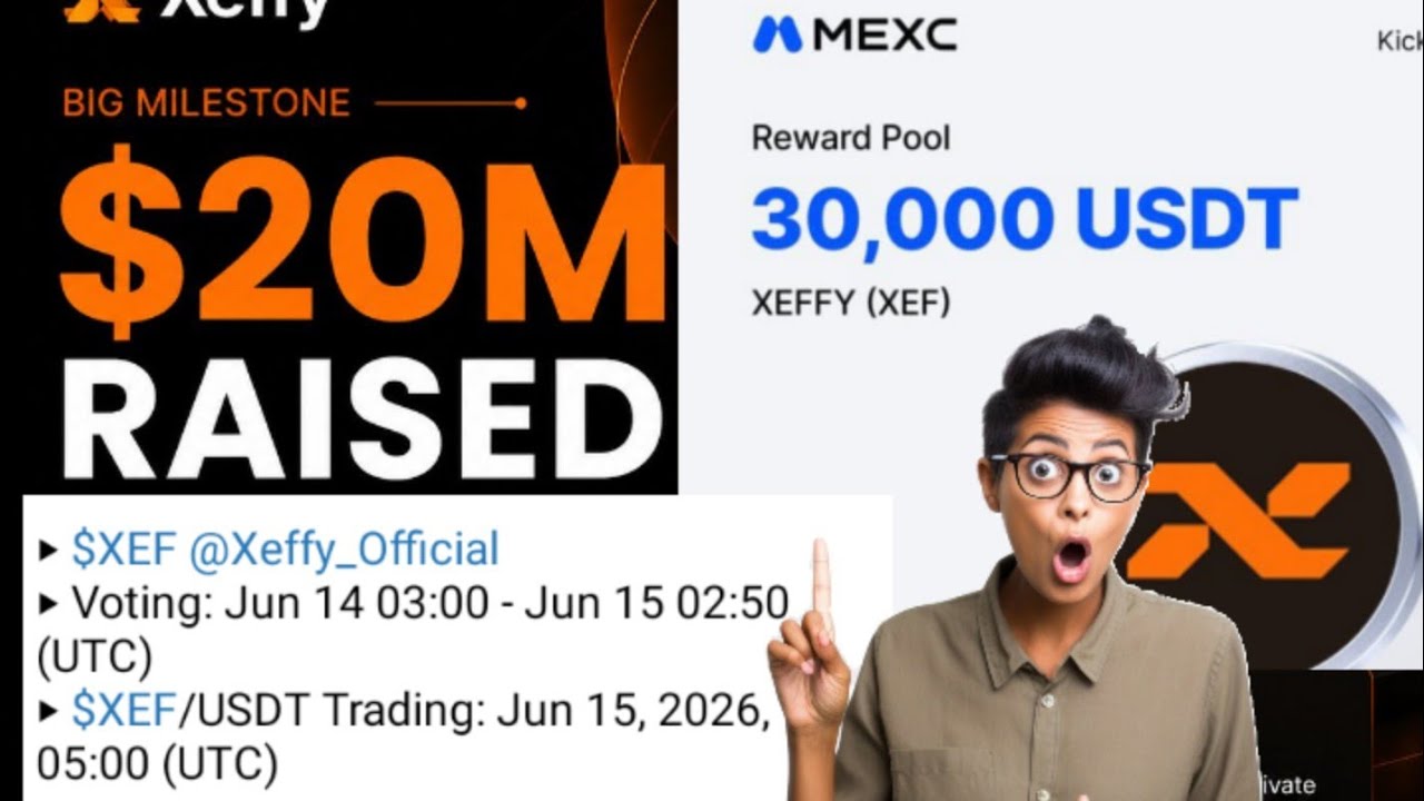 🚀 xeffy airdrop (listing date tge) June 15  2026 on MEXC exchange 🤑💰🤑