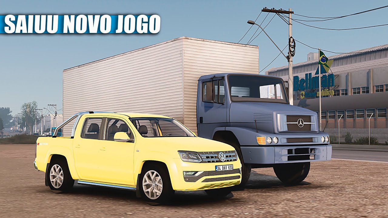SAIU NOVO Jogo De Caminhão Com Oficina Estilo Vida Real - Carros Baixo Favela