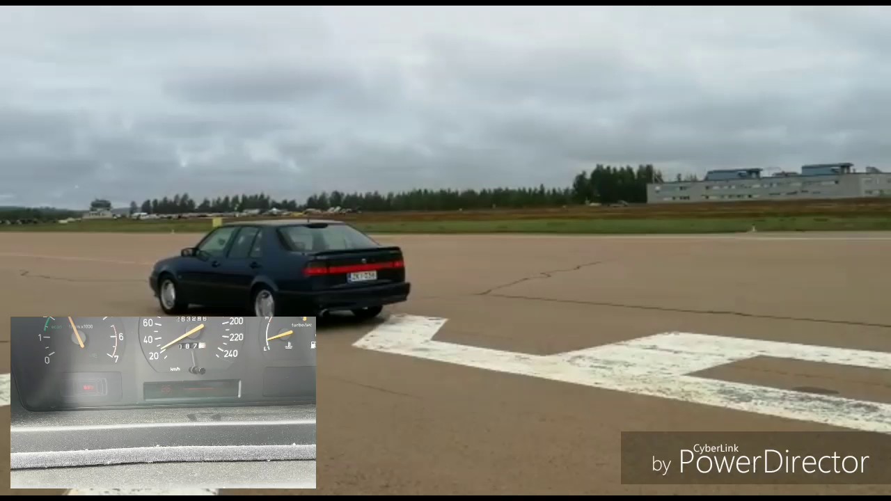 Saab 9000 1mile 305kmh Halli 2017