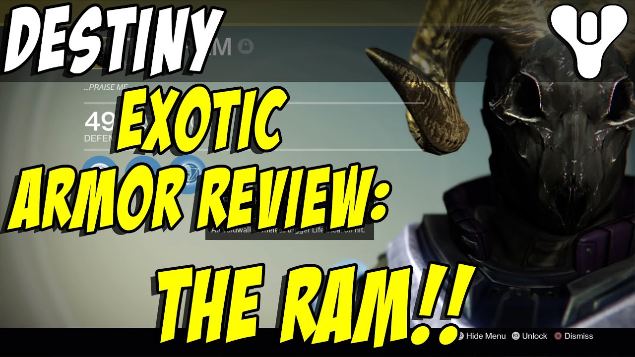 Destiny Exotic Armor Review: The Ram