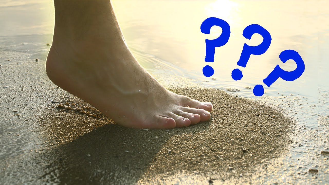 Por que a AREIA da PRAIA SECA quando PISAMOS?