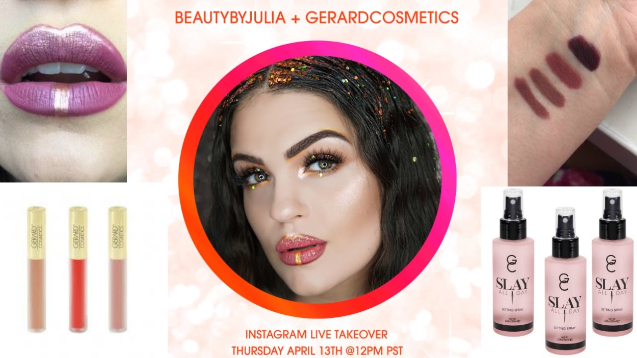 Gerard Cosmetics NEW Product Review, Swatches | Instagram LIVE 4.13