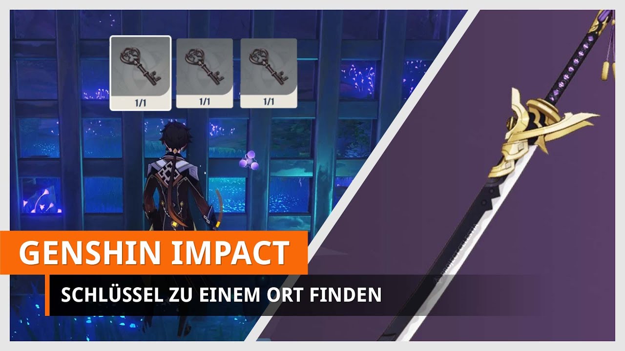 Genshin Impact: Bauplan für Inazuma-Zweihänder finden (Alle Schlüssel zu einem Ort)