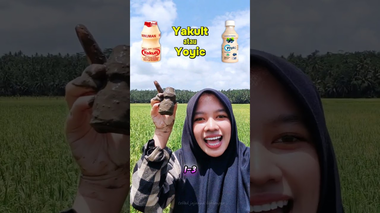 Tebak Jajanan Minuman Yakult atau Yoyic #tebakjajanan #tebakjajananberlumpur #shorts