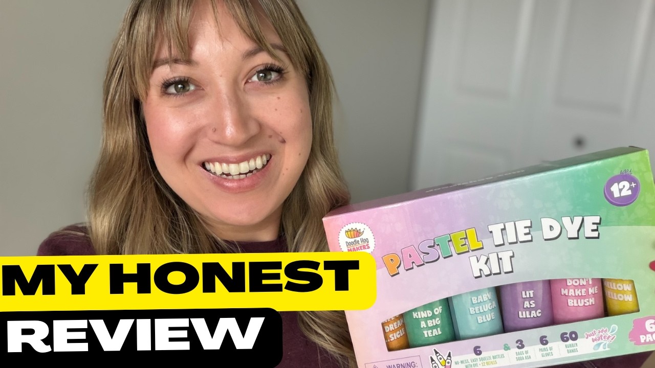DOODLE HOG Pastel Tie Dye Kit Overview | Honest thoughts, worth it?! #ad #amazoninfluencer